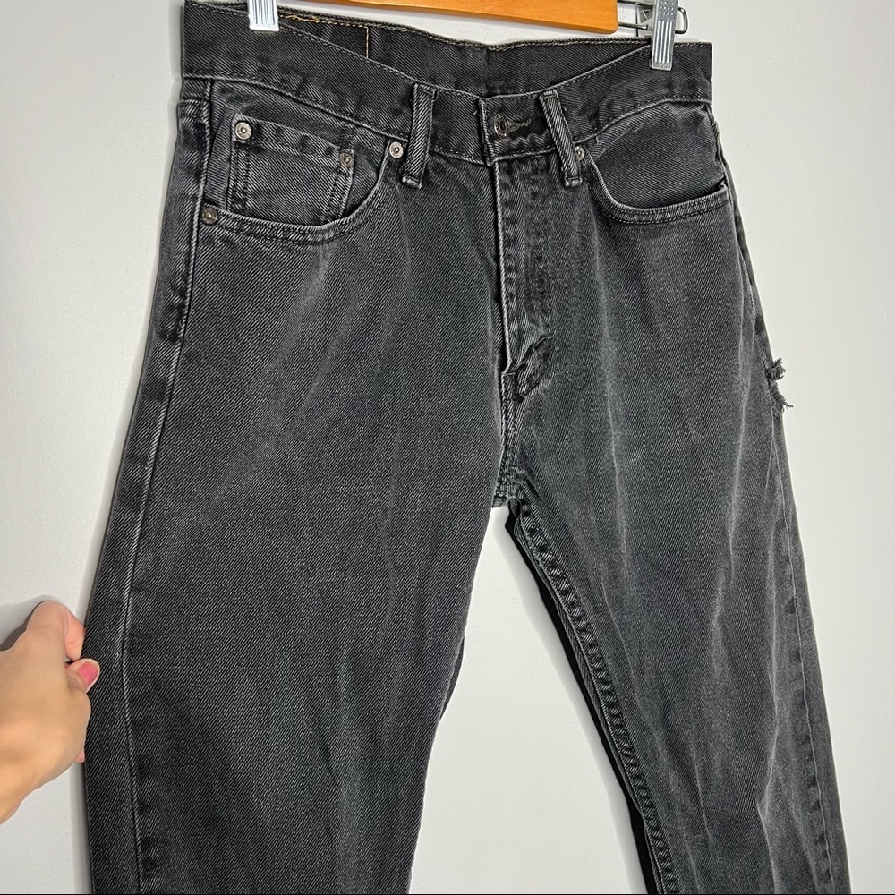 RARE 505 Levi’s Vintage High Waisted Black Jeans - Picture 5 of 14